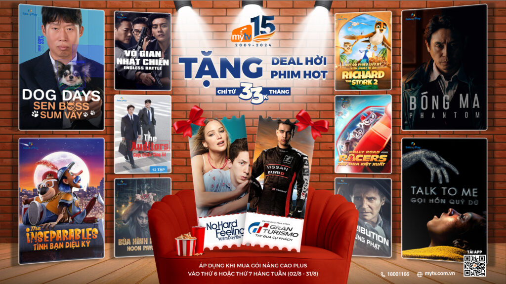 Deal chồng deal – Giảm 50% MyTV Nâng cao Plus tặng thêm phim bom tấn Hollywood